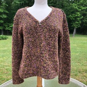 Talbots multicolored cardigan